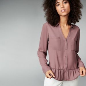 Express Ruffle Hem Blouse